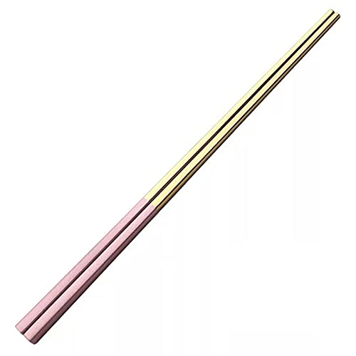 MOEIDO Essstäbchen 2 Paar Essstäbchen Sushi Sticks Nudeln Rolls Food Geschirr Wiederverwendbare Metall Essstäbchen ( Color : Pink gold ) von MOEIDO