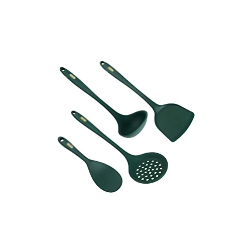 MOEIDO Löffel Non-Stick-Kochgeschirr Haushalt hitzebeständiger Spatel-Reislöffel, Spatel mit Suppenlöffel, Silikonspatel-Löffel-Set von MOEIDO