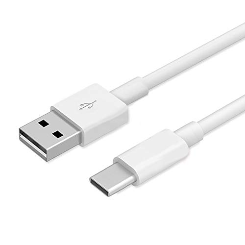 MOELECTRONIX USB 3.1 Typ C Kabel passend für Blackview BV4800 Cubot KingKong Star | mit langem Anschluss PC Computer Type C Datenkabel Ladekabel |USB-C Weiß von MOELECTRONIX