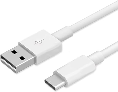 USB 3.1 Typ C Kabel passend für Samsung Galaxy A16 A26 A56 A55 A35 A15 A05 A54 A34 A14 A53 A33 A13 A04s A52 A51 S23 S24 S25 Ultra 5G S22 S21 S20 FE PC Computer TypeC Datenkabel Ladekabel USB-C Weiß von MOELECTRONIX