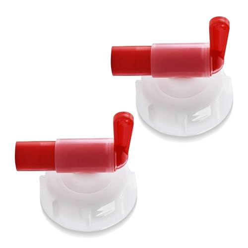 2 Stück Kanister Auslaufhahn DIN61,Zapfhahn Kanister Für 15-60L,Hahn Für Wasserkanister Für Garten & Camping,Wasserhahn Mit 61mm Gewinde von MOERAE