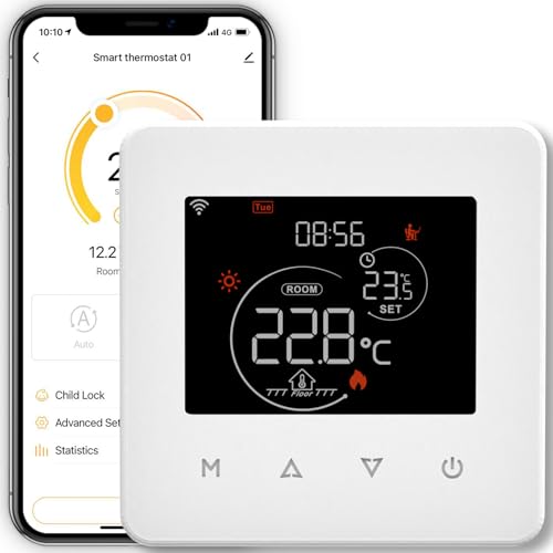 MOES Smart Thermostat für Boiler, WLAN Raumthermostat Programmierbares Kompatibel Alexa Echo/Google Home,Smart Life/Tuya App von MOES