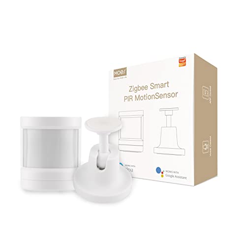 MOES PIR Motion Sensor, Human Sensor Detector, Bewegungssensor, Tuya ZigBee Hub Required, Smart Life Tuya App Control, Smart Home Alarm System Intelligent Body Motion Sensor von MOES