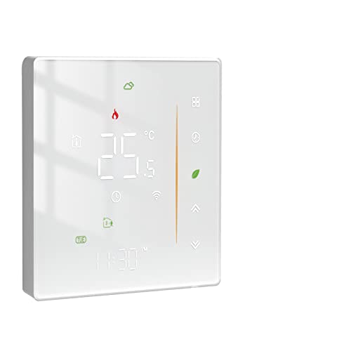 WiFi New Heating Thermostat Programmable Room Temperature Controller for Electric Floor Heating Water Temperature Humidity Weather Station Tuya/Smart Life APP Wireless Control Alexa/Google Home von MOES