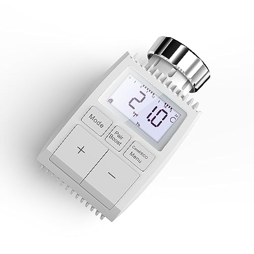 MOES ZigBee Smart Heizkörperthermostat, kompatibel mit Alexa und Google Assistant,erfordert Tuya ZigBee Hub, kann über eine App ferngesteuert und geplant Werden von MOES