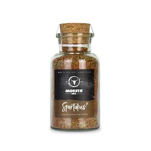 MOESTA-BBQ 10627 Gewürzmischung Spartakus No.1 - Griechischer BBQ-Rub in Kooperation mit Ankerkraut - Glasinhalt: 180g von MOESTA BBQ EST. 2012