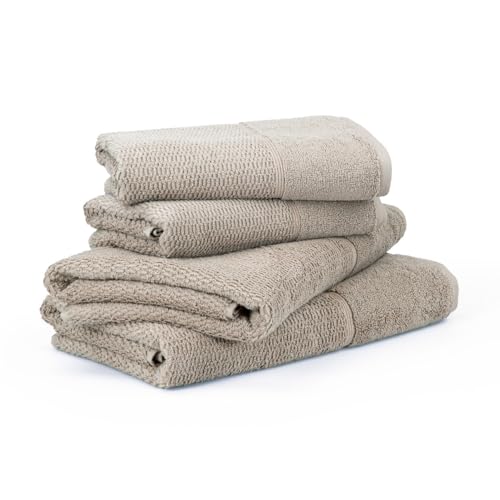 Frottana Handtuchset Pearl 4-TLG Handtücher - 2X 50x100 cm + 2X 67x140 cm, 100% Baumwolle, Cashmere Frottana Handtuchset Pearl 4-TLG Handtücher - 2X 50x100 cm + 2X 67x140 cm, 100% Baumwolle, Cashmere von MÖVE for frottana