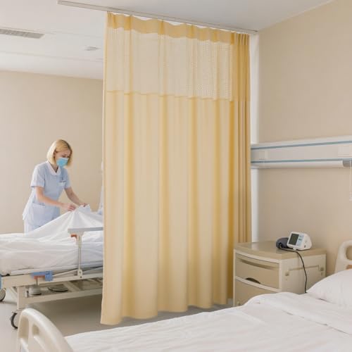 MOFGOE H 2,4 m feuerhemmende medizinische Raumteilervorhänge, medizinische Sichtschutzvorhänge mit flexiblen Schienen, für Krankenhaus, Wohnzimmer, Klinik,Beige,10.5ft*7.9ft MOFGOE H 2,4 m feuerhemmende medizinische Raumteilervorhänge, medizinische Sichtschutzvorhänge mit flexiblen Schienen, für Krankenhaus, Wohnzimmer, Klinik,Beige,10.5ft*7.9ft von MOFGOE