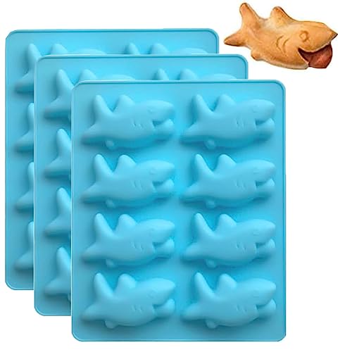 Haifischschweine in einer Decke, Haifischbeißen oder Schweine in einer Decke, Silikonformen, Haifischbisse Schweine in einer Decke (3 Stück) von MOFIC