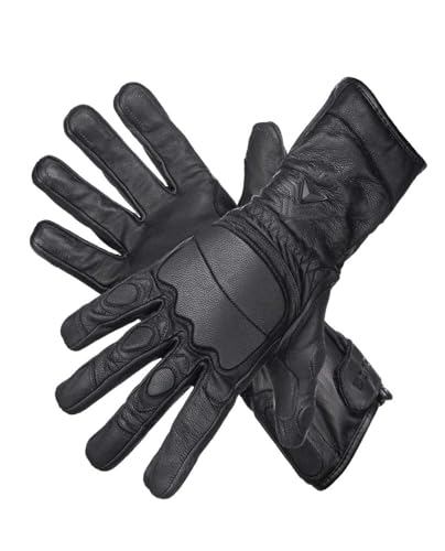 MOG Master of Gloves Guide CPN 6505 schnittfeste Stichschutz-Handschuhe Schnittschutz-Level F aus Leder mit Metall-Mesh und TPR Schlag-Schutz; für Einsatzkräfte, Sicherheit, Zoll, Polizei von MOG