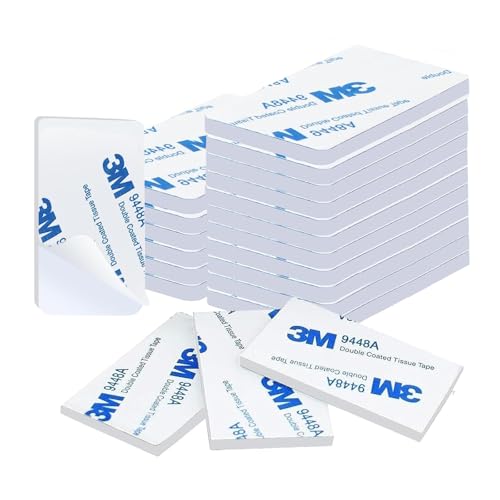 60 Stück Doppelseitig Extra Stark, Doppelseitige Schaumstoff Klebepads, Doppelseitiges Klebeband,Klebepads Doppelseitiges Extra Stark für Zuhause Büro Auto Schule (30 mm x 50 mm) von MOGITO