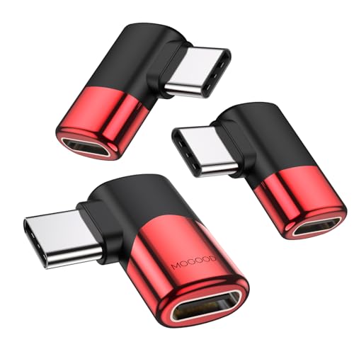 MOGOOD USB C 90 Grad Adapter C männlich zu C weiblich USB C Extender Rechter Winkel USB c Adapter USB c rechter Winkel USB zu usbc AdapterFür Steam Deck Switch Notebook Tablet und Handy Zubehör von MOGOOD