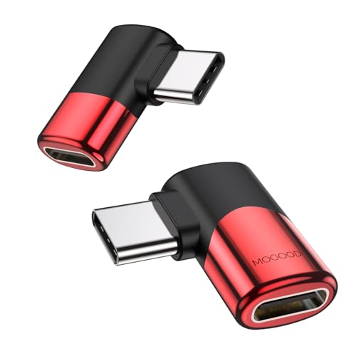 MOGOOD USB C 90 Grad Adapter C männlich zu C weiblich USB C Extender Rechter Winkel USB c Adapter USB c rechter Winkel USB zu usbc AdapterFür Steam Deck Switch Notebook Tablet und Handy Zubehör von MOGOOD