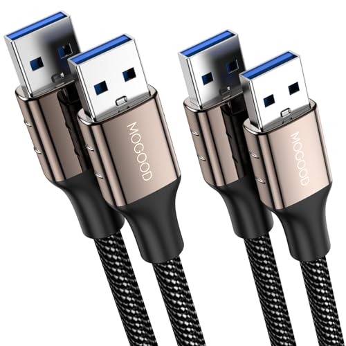 MOGOOD USB zu USB Kabel 2M 2Stück USB zu USB Kabel USB 3.0 Stecker zu Stecker USB Verlängerungskabel Typ A zu Typ A Kabel für die Datenübertragung kompatibel mit Festplatte, Laptop, Monitor, Kamera MOGOOD USB zu USB Kabel 2M 2Stück USB zu USB Kabel USB 3.0 Stecker zu Stecker USB Verlängerungskabel Typ A zu Typ A Kabel für die Datenübertragung kompatibel mit Festplatte, Laptop, Monitor, Kamera von MOGOOD