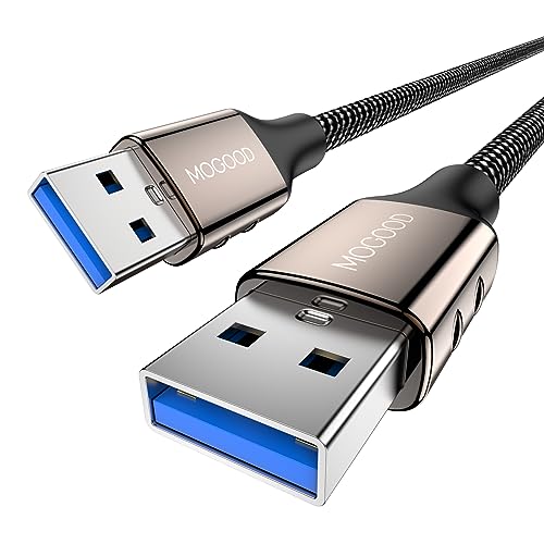 MOGOOD USB-zu-USB-Kabel 2M USB-zu-USB-Kabel USB 3.0 Stecker zu Stecker USB-Verlängerungskabel Typ A zu Typ A Kabel für die Datenübertragung kompatibel mit Festplatte, Laptop, Monitor, Kamera MOGOOD USB-zu-USB-Kabel 2M USB-zu-USB-Kabel USB 3.0 Stecker zu Stecker USB-Verlängerungskabel Typ A zu Typ A Kabel für die Datenübertragung kompatibel mit Festplatte, Laptop, Monitor, Kamera von MOGOOD