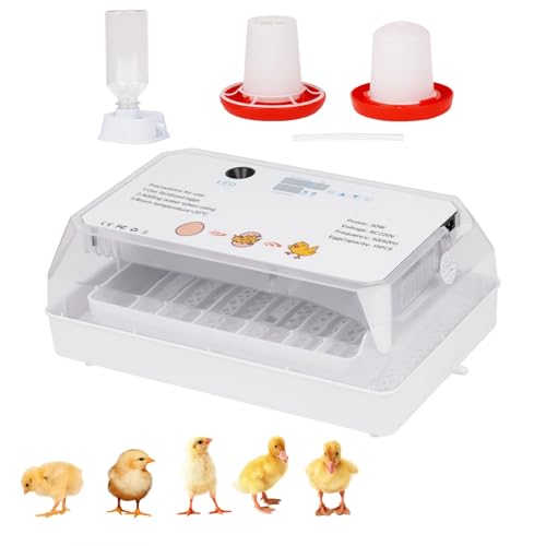 MOGOULUA 15 Inkubator Brutautomat für Hühner Vollautomatisch Brutmaschine Eier Inkubator Mit Automatischem Rotationssystem und Temperaturkontrolle für Hühnerstall Enten Vögel Wachtel von MOGOULUA