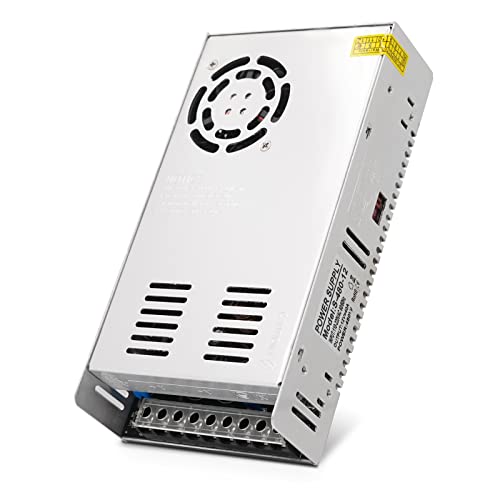 MOGOULUA Schaltnetzteil 480W 12V 40A Universal geregeltes Netzteil 110V/220V auf 12V Transformator Netzteil LED Treiber AC auf DC Konverter Adapter für CCTV Radio Computer Monitor von MOGOULUA