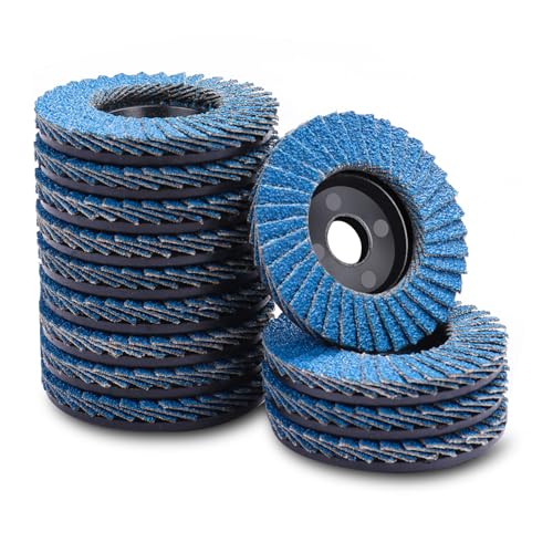 MOGRQAP 12 Stück 76mm Fächerscheiben, Feine Oberfläche Fächerscheibe 60 Korn Winkelschleifer Chleifmopteller Schleifscheiben Flap Disk für Metall Holz Stahl MOGRQAP 12 Stück 76mm Fächerscheiben, Feine Oberfläche Fächerscheibe 60 Korn Winkelschleifer Chleifmopteller Schleifscheiben Flap Disk für Metall Holz Stahl von MOGRQAP
