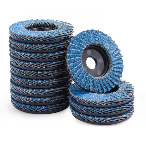MOGRQAP 12 Stück 76mm Fächerscheiben, Feine Oberfläche Fächerschleifer 80 Korn Winkelschleifer Chleifmopteller Schleifscheiben Flap Disk für Metall Holz Stahl MOGRQAP 12 Stück 76mm Fächerscheiben, Feine Oberfläche Fächerschleifer 80 Korn Winkelschleifer Chleifmopteller Schleifscheiben Flap Disk für Metall Holz Stahl von MOGRQAP
