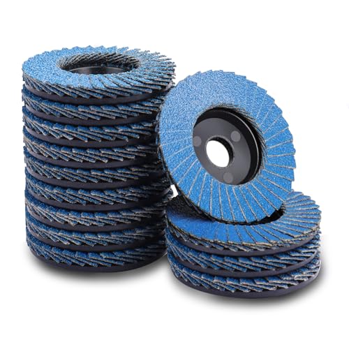 MOGRQAP 12 Stück 50mm Fächerscheiben, Feine Oberfläche Fächerscheibe 120 Korn Winkelschleifer Chleifmopteller Schleifscheiben Flap Disk für Metall Holz Stahl MOGRQAP 12 Stück 50mm Fächerscheiben, Feine Oberfläche Fächerscheibe 120 Korn Winkelschleifer Chleifmopteller Schleifscheiben Flap Disk für Metall Holz Stahl von MOGRQAP