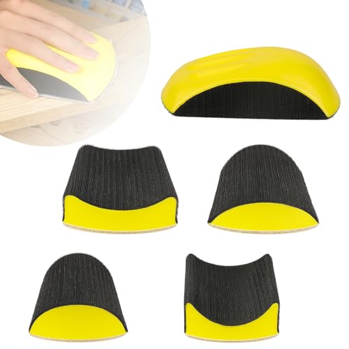 MOGRQAP 5 Stück 5 Zoll Manueller Schleifklotz, Handschleifer Schleifblock Set für Holzpolieren und Feinschleifen Handschleifblock MOGRQAP 5 Stück 5 Zoll Manueller Schleifklotz, Handschleifer Schleifblock Set für Holzpolieren und Feinschleifen Handschleifblock von MOGRQAP