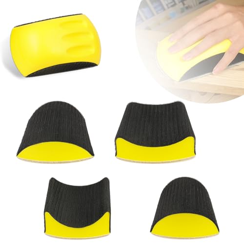 MOGRQAP 5 Stück 6 Zoll Manueller Schleifklotz, Handschleifer Schleifblock Set für Holzpolieren und Feinschleifen Handschleifblock MOGRQAP 5 Stück 6 Zoll Manueller Schleifklotz, Handschleifer Schleifblock Set für Holzpolieren und Feinschleifen Handschleifblock von MOGRQAP