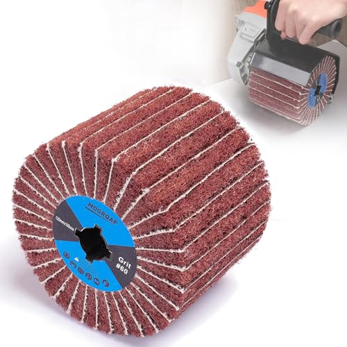 MOGRQAP Schleifwalze Bürste Körnung 60 Schleifhülsen, Schleifrolle Bürste mit Schleifpapier Schleifwalzen für Satiniermaschine Bürstmaschine Holz Metall Oberfläche Polieren MOGRQAP Schleifwalze Bürste Körnung 60 Schleifhülsen, Schleifrolle Bürste mit Schleifpapier Schleifwalzen für Satiniermaschine Bürstmaschine Holz Metall Oberfläche Polieren von MOGRQAP