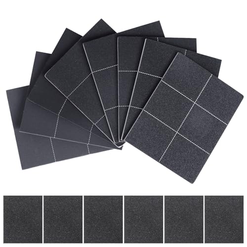 MOGRQAP Weich Schleifschwamm Set, 8 Stück Flexibles Schleifpads Körnung P400-P3000 Nass Trocken Schleifpapier Wiederverwendbare Vorschneiden Handschleifblöcke für Holz Trockenbau Metall Polieren MOGRQAP Weich Schleifschwamm Set, 8 Stück Flexibles Schleifpads Körnung P400-P3000 Nass Trocken Schleifpapier Wiederverwendbare Vorschneiden Handschleifblöcke für Holz Trockenbau Metall Polieren von MOGRQAP