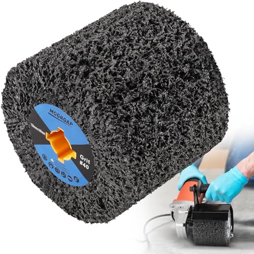 MOGRQAP Schleifwalze Bürste 120 x 100 x 19 mm Körnung 40 Schleifhülsen, Schleifrolle Bürste Schleifwalzen für Satiniermaschine Holz Metall Oberfläche Polieren MOGRQAP Schleifwalze Bürste 120 x 100 x 19 mm Körnung 40 Schleifhülsen, Schleifrolle Bürste Schleifwalzen für Satiniermaschine Holz Metall Oberfläche Polieren von MOGRQAP