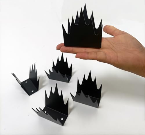 Abschreckung Zaun Wand Spikes Sicherheitszaun Spikes Robuste Metall-Zaunspikes, Anti-Kletter-Sicherheits-Spikes für Zaun und Mauer Zaun- oder Wanddekoration für Geländer Dach Home Security (12) von MOGUOBIN