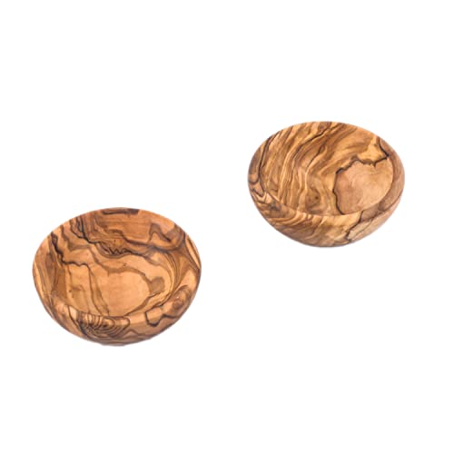 MOHA 24 hochwertige dip Schälchen Set aus exklusivem Olivenholz – Tapas Schalen Set - kleine Schale für Oliven & BBQ Saucen - Dip Schüssel für -Ø 8 cm 2er Set, MOHA 24 hochwertige dip Schälchen Set aus exklusivem Olivenholz – Tapas Schalen Set - kleine Schale für Oliven & BBQ Saucen - Dip Schüssel für -Ø 8 cm 2er Set, von MOHA 24