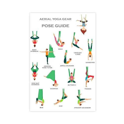 MOHTOY Yoga-Poster, Leinwand-Poster, Wandkunst, Dekordruck, Gemälde für Wohnzimmer, Schlafzimmer, Dekoration, ungerahmt, 30 x 45 cm MOHTOY Yoga-Poster, Leinwand-Poster, Wandkunst, Dekordruck, Gemälde für Wohnzimmer, Schlafzimmer, Dekoration, ungerahmt, 30 x 45 cm von MOHTOY