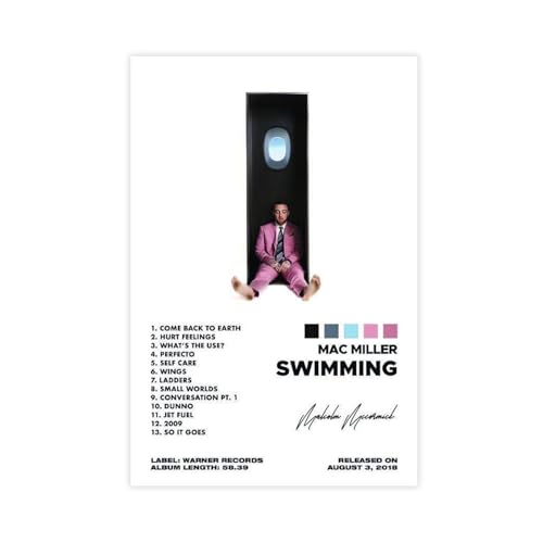 Mac Miller Schwimmalbum, Signatur-Poster, Leinwand, Poster, Schlafzimmer-Dekor, Sportlandschaft, Büro, Raumdekoration, Geschenk, ungerahmt, 30 x 45 cm Mac Miller Schwimmalbum, Signatur-Poster, Leinwand, Poster, Schlafzimmer-Dekor, Sportlandschaft, Büro, Raumdekoration, Geschenk, ungerahmt, 30 x 45 cm von MOHTOY