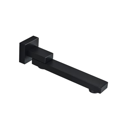 Badezimmer Messing Chrom/Schwarz Bronze Dusche Wasserhahn Auslauf Wand Montiert Swive Badewanne Bad Zubehör fürs Badezimmer(Color1) von MOHUIED