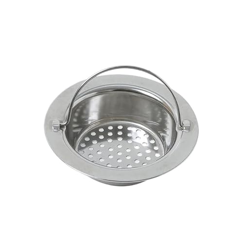 MOHUIED Abflusssieb Küchenspüle 1PC Edelstahl Küche Waschbecken Sieb Badezimmer Dusche Haar Filter Korb Anti-Blocking Reinigung Gadgets(90mm) von MOHUIED