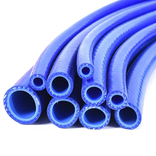 MOHUIED Benzinschlauch 1 m/Set Innendurchmesser 6–50 mm Silikonschlauch, hitzebeständig, Hochdruck-Vakuumrohr for Automobilzylinder, doppelschichtiger Gummischlauch(ID 45mm x OD 55mm) von MOHUIED
