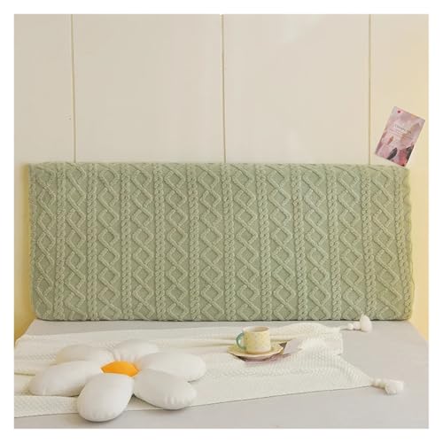 MOHUIED Bestickte Bettkopfteilabdeckung, Heimdekoration, Tagesdecke auf dem Bett, weiche, warme Universal-Bettdecken für gepolsterte Schlafzimmer Kopfteil(Green,Length 180cm) von MOHUIED