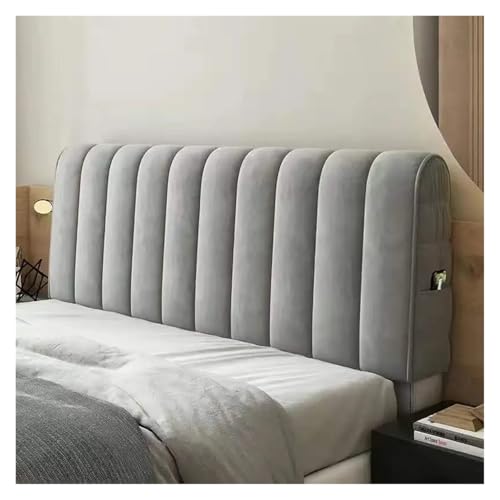 MOHUIED Weicher, Verdickter, Gesteppter Kopfteilbezug Aus Samt, All-Inclusive-Bettkopfbezug, Rückenplüschbezug, Schutz, Nachttischbezug für gepolsterte Schlafzimmer Kopfteil(Dark Gray,W190 x H60cm) MOHUIED Weicher, Verdickter, Gesteppter Kopfteilbezug Aus Samt, All-Inclusive-Bettkopfbezug, Rückenplüschbezug, Schutz, Nachttischbezug für gepolsterte Schlafzimmer Kopfteil(Dark Gray,W190 x H60cm) von MOHUIED