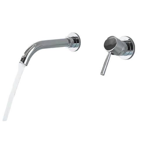 Messing Badezimmer Wasserhahn Einhebel Wandmontage Auslauf Eingebettet Heiß Kalt Mischbatterie Waschbecken fürs Badezimmer(Color 11) von MOHUIED