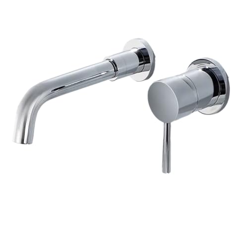 Weiß Badezimmer Waschbecken Wasserhahn verdeckt Wand montiert 360 Rotation fürs Badezimmer(Color 5) von MOHUIED