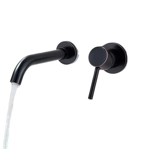 Weiß Badezimmer Waschbecken Wasserhahn verdeckt Wand montiert 360 Rotation fürs Badezimmer(Color 7) von MOHUIED