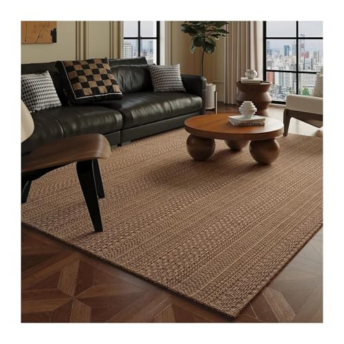 Wohnzimmerteppich, moderner minimalistischer Heim-Schlafzimmerteppich, Teetisch, Nachttischdecke, einfarbig, minimalistisch gewebte Decke für Wohnzimmer, Küche, Schlafzimmer(A,120x160cm) von MOHUIED