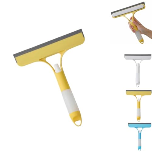 3-in-1-Fensterreinigungsschaber mit Spray, 3-in-1-Sprühabzieher, Rakel und Schrubber, Allzweck-Fensterreiniger-Werkzeug, für Auto, Zuhause, Spiegel, Fliesenwände (1 Stück-A) von MOHXFE