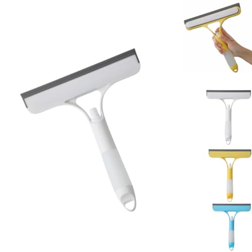 3-in-1-Fensterreinigungsschaber mit Spray, 3-in-1-Sprühabzieher, Rakel und Schrubber, Allzweck-Fensterreiniger-Werkzeug, für Auto, Zuhause, Spiegel, Fliesenwände (1 Stück-B) von MOHXFE