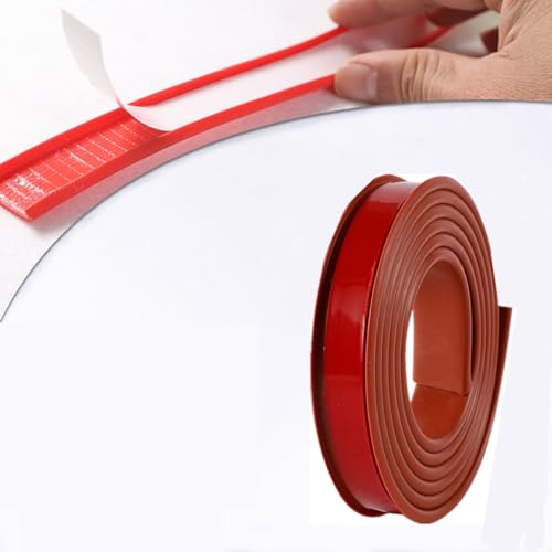 U-förmiger Kantenabdichtungsstreifen, Selbstklebender TPE-Kantenschutzstreifen, Holzbrett Kantenschutz für Schrank, Sperrholz (Brown,3M-22mm) von MOHXFE
