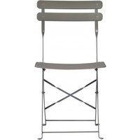 Moia Spa - Klappbarer Gartenstuhl mit taubengrauer Eisenstruktur - Urbino von MOIA SPA