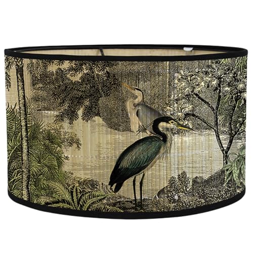 Eleganter Druck Malerei Lampenschirm Kronleuchter Licht Abdeckungen Hängeleuchte Abdeckungen Decke Hängelampe Lampenschirm Dekoration von MOIDHSAG