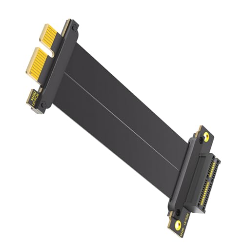 MOIDHSAG 90 Grad Bis 180 Grad Rechtwinkliges PCIE4.0 1X GPU Verlängerungskabel PCIE4.0 1X Kartenband Extender von MOIDHSAG