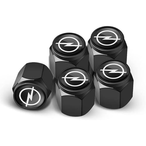 4 pcs Ventilkappen Auto, für Opel Adam 2013-2019 Autoreifen Ventilkappe mit Dichtung Reifenventilkappen für Stabilen Reifendruck,A von MOIKOTLR