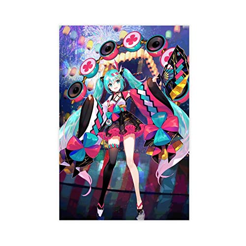 Hatsune Miku 1 Leinwand-Poster, Schlafzimmer-Dekor, Sportlandschaft, Büro, Raumdekoration, Geschenk, ungerahmt, 30 x 45 cm Hatsune Miku 1 Leinwand-Poster, Schlafzimmer-Dekor, Sportlandschaft, Büro, Raumdekoration, Geschenk, ungerahmt, 30 x 45 cm von MOIT